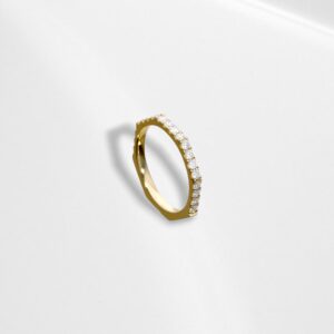 0590 Diamond Octagonal Stack Ring (Micro Set)