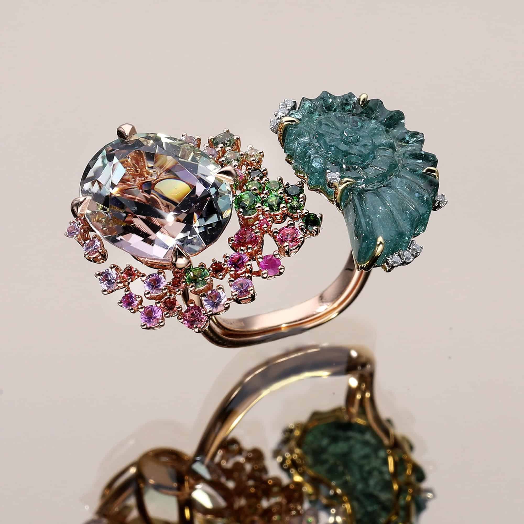 Bi-colour Tourmalines: a fantastical rainbow display in a gem