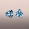 Aquamarine fancy cut pair
