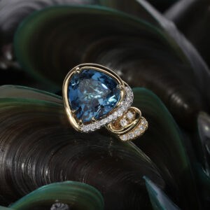 Enchanting Blue Topaz Ring