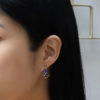 Tanzanite Dress Earrings with detachable J-hoop studs