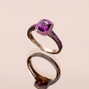 Rhodolite Garnet Ring