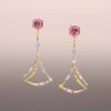 Malaia Garnet studs with Multi-Gem Wands