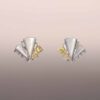 Mother-of-Pearl Fan Earrings