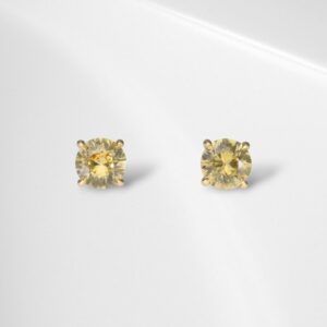 yellow zircon studs Yellow Zircon Studs