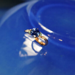 Blue Sapphire Custom Made Ring