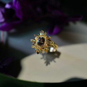 Our very unique alexandrite engagement ring design.