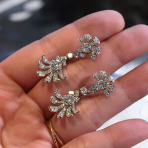 Restyled bespoke diamond earrings