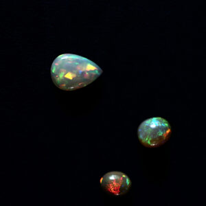 Opals with play of colours