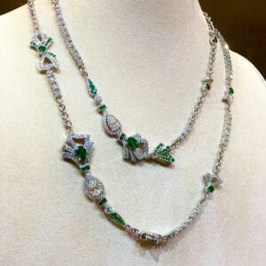 Our Bespoke Tsavorite necklace