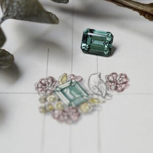 Green Tourmaline Ring Design