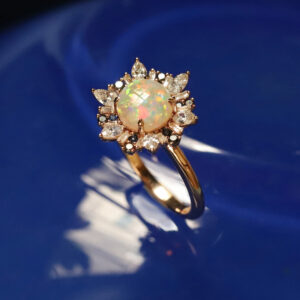 Opal Custom Engagement Ring