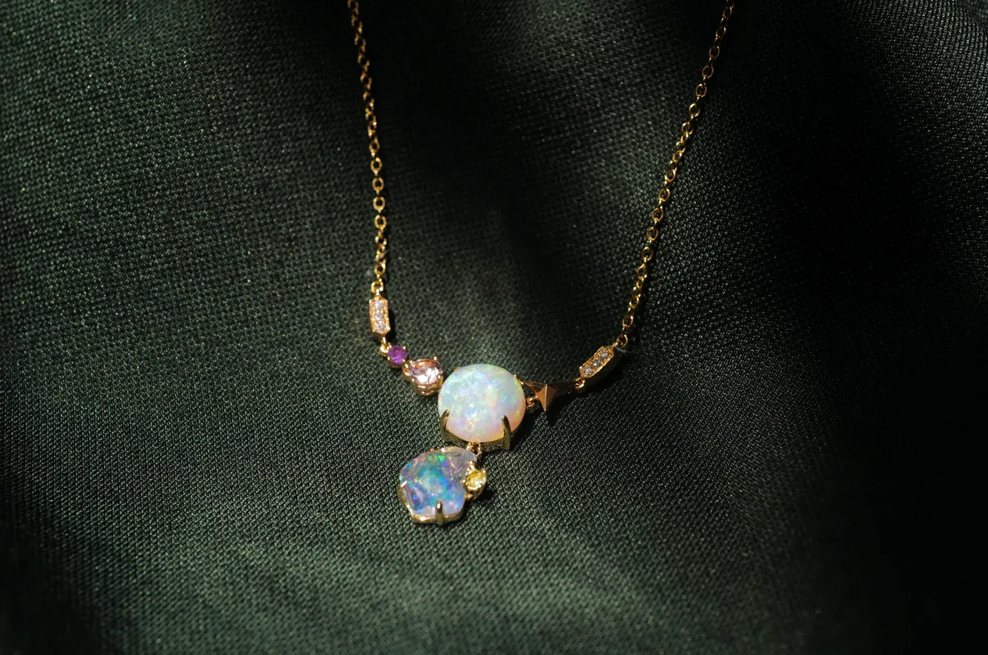 An Australian and Mexican water opal duo
