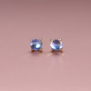 Moonstone studs earrings