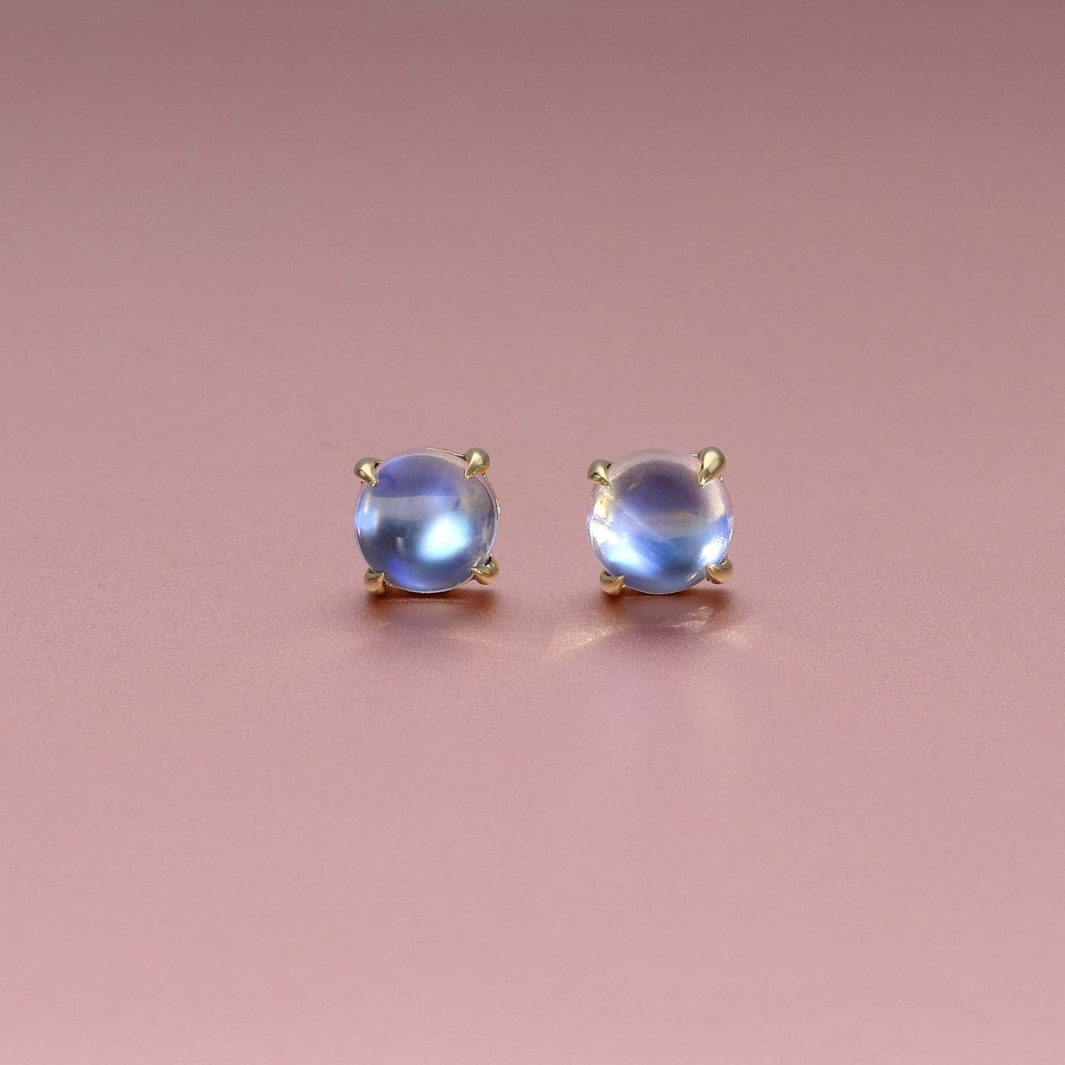 Moonstone studs