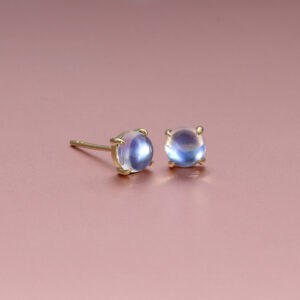 Moonstone studs