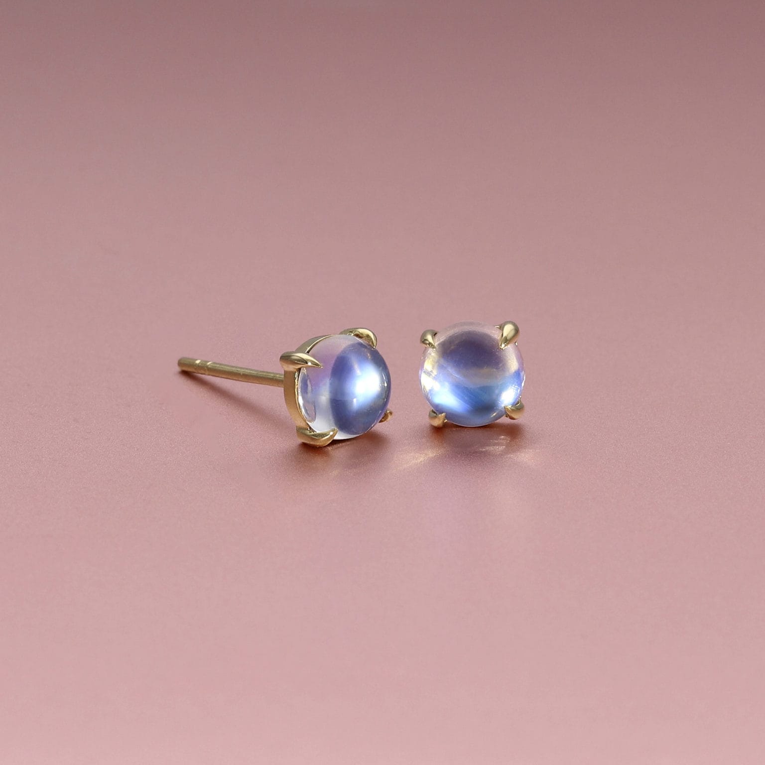 Moonstone studs earrings