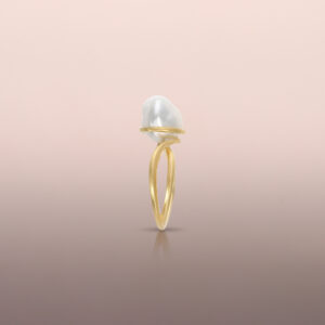Baroque Pearl Swirl Ring