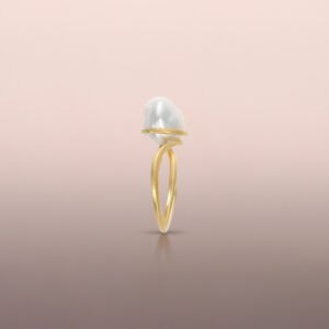 Baroque Pearl Swirl Ring