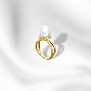 baroque pearl ring Baroque Pearl Swirl Ring