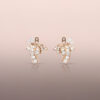 Rose Gold Diamond Fountain Earring Jackets