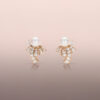 Rose Gold Diamond Fountain Earring Jackets
