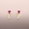 Rose Gold Diamond Fountain Earring Jackets