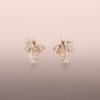 Rose Gold Diamond Fountain Earring Jackets