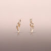 Rose Gold Diamond Fountain Earring Jackets