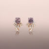 Rose Gold Diamond Fountain Earring Jackets