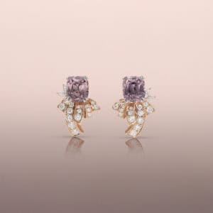 Rose Gold Diamond Fountain Earring Jackets