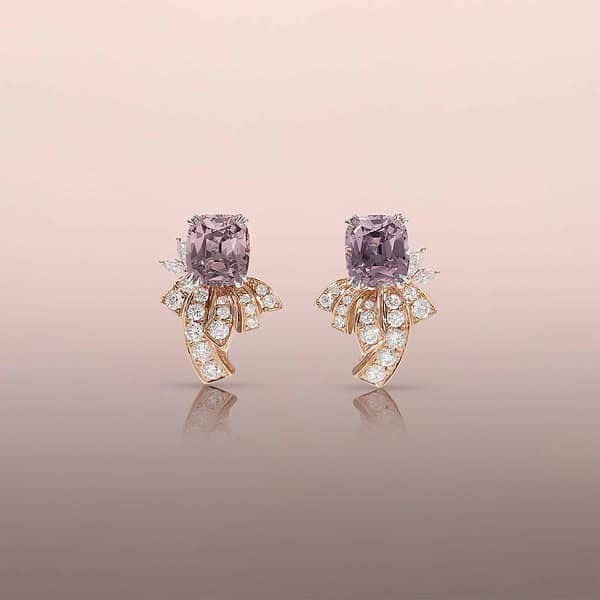 Rose Gold Diamond Fountain Earring Jackets