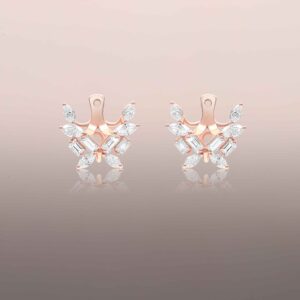 Detachable Rose Gold Diamond Wing Jackets