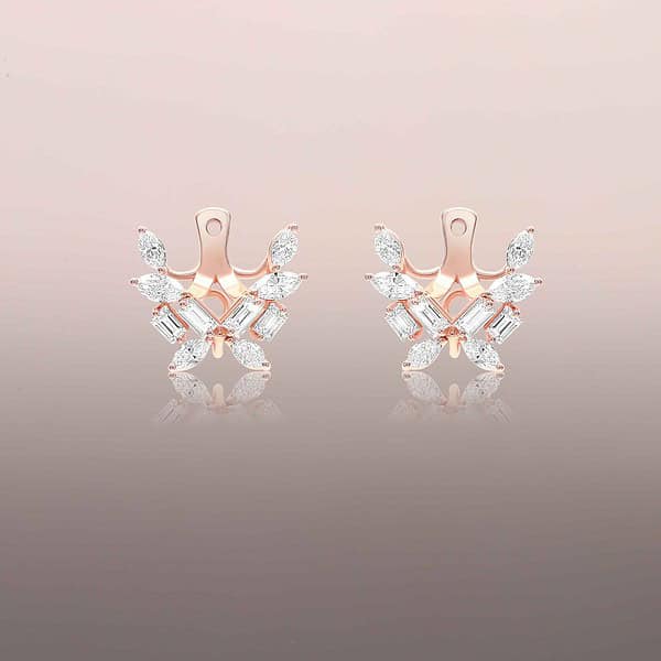 Detachable Rose Gold Diamond Wing Jackets