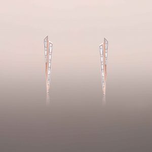 Rose Gold Paperplane Earrings