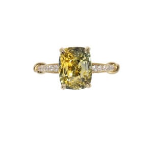 Parti-sapphire ring