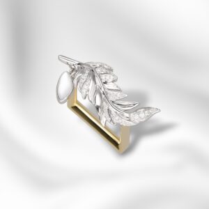 mother of pearl feather earrings Mother-of-Pearl Feather Ring