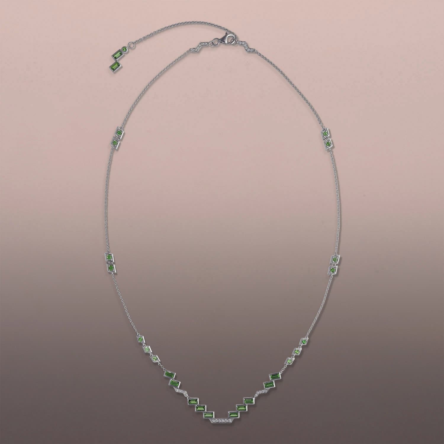 Tsavorite Stepped Necklace