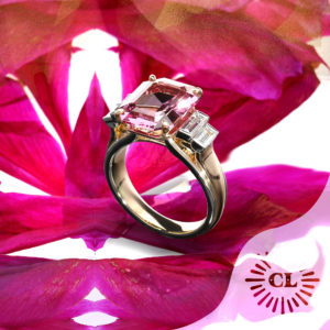 Malaia Garnet Engagement Ring