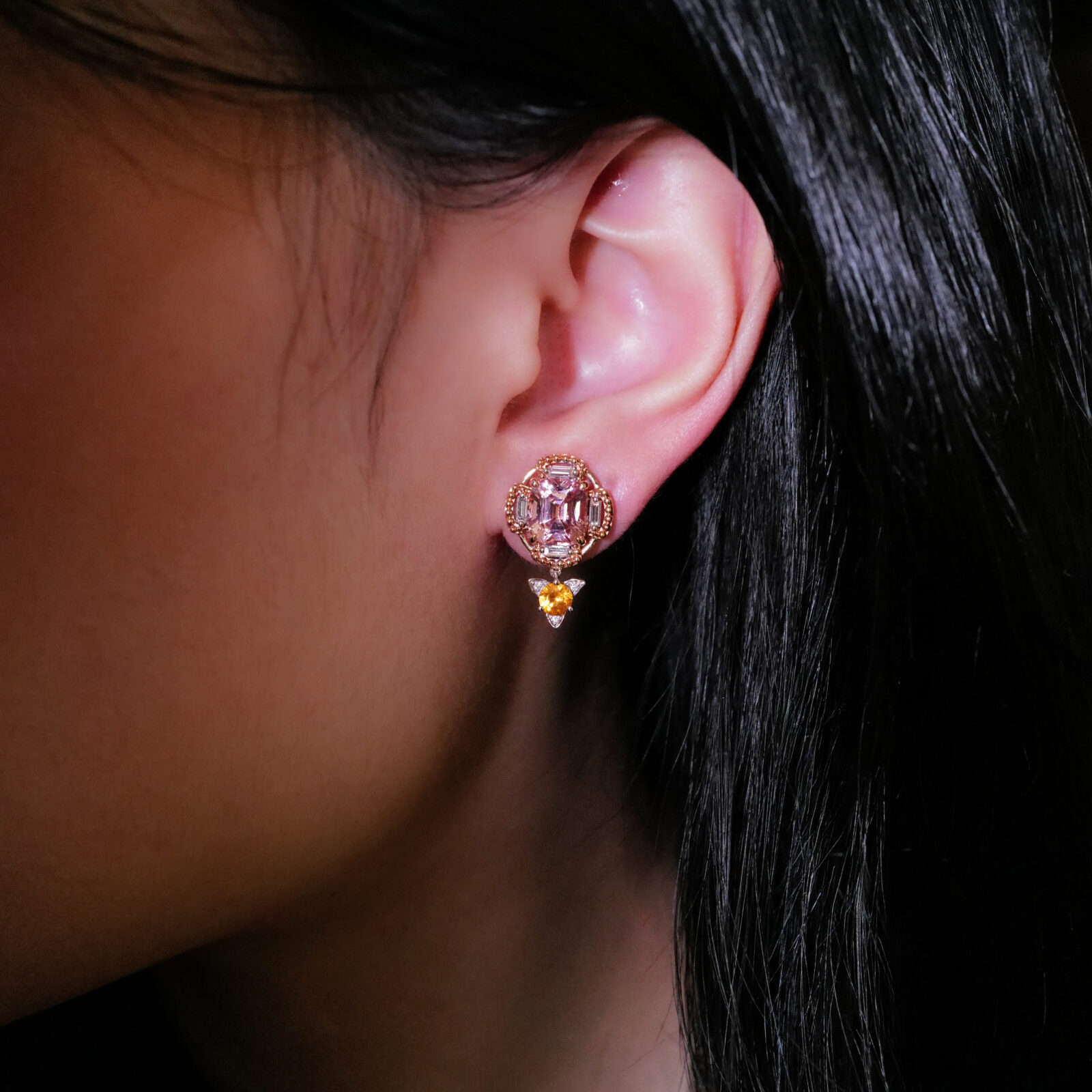 malaia garnet wonder woman earrings