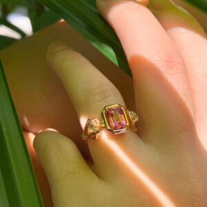 Marvellous angelic pink spinel ring from our ready-made collection.