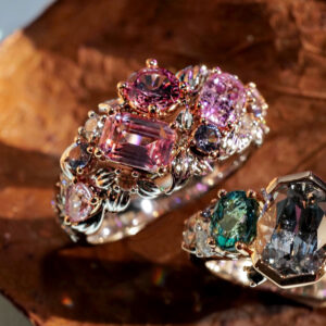 A magical cluster of pink gemstones.