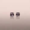 Lavender Grey Spinel Stud Earrings