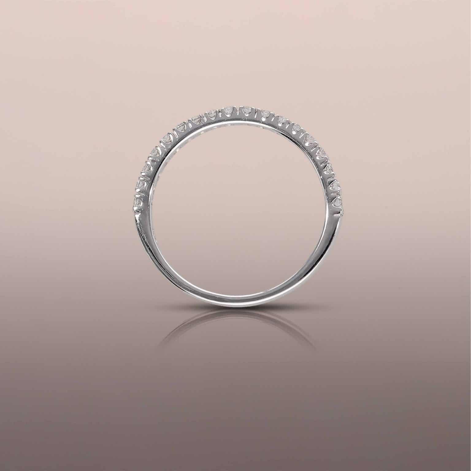 Diamond pave half-eternity ring_2