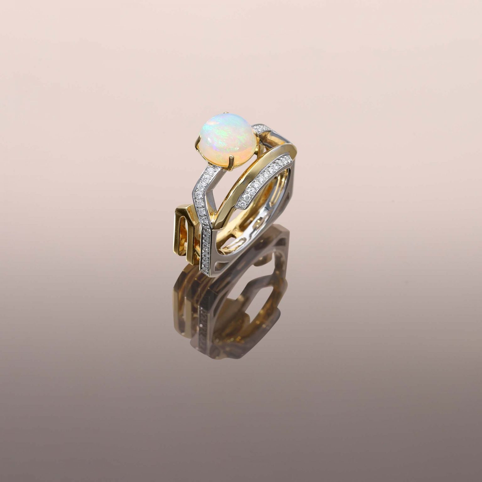 Opal Square Ring