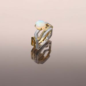 Opal Square Ring