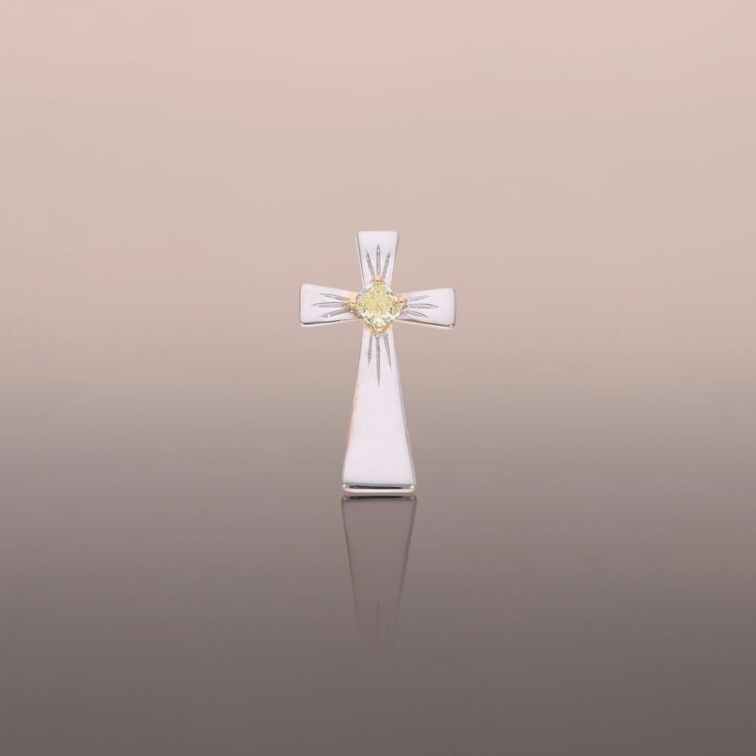 Yellow Diamond Cross