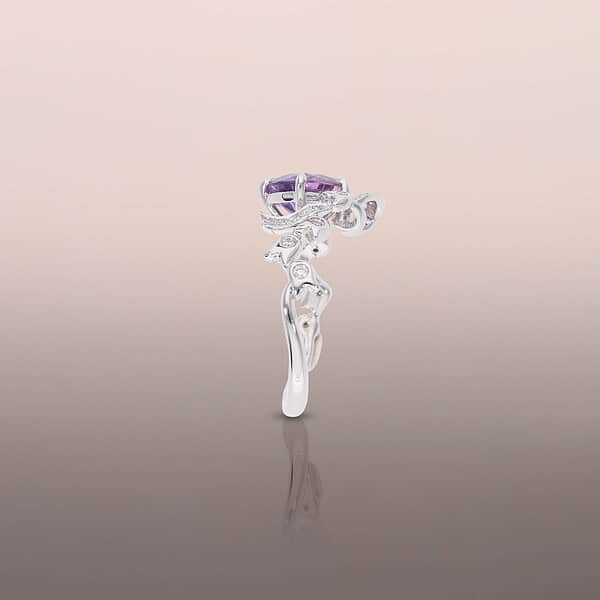 Lavender Ribbon Ring