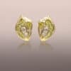 Aztec Yellow Sapphire Butterfly Earrings