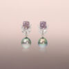 Pistachio-Grey Tahitian Pearl Drops